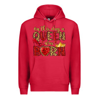 Cardinal on this day a queen was born Premium Hoodie - MaliasSmallBusiness