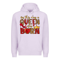 Lilac on this day a queen was born Premium Hoodie - MaliasSmallBusiness