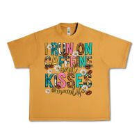 Peanut Butter i run on caffeine and kisses mothers day Urban Heavy Tee - texasbilliewilder