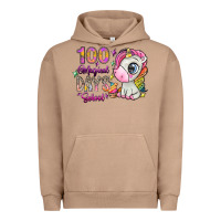 Pigment Burro 100 magical days school Urban Hoodie - SublimationCraftShop