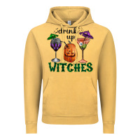 Vintage Mustard Drink Up Witches Halloween Vintage Hoodie - RanaPortraitStore
