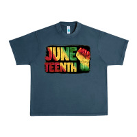 Midnight Navy juneteenth Urban Heavy Tee - BarkalooDesign