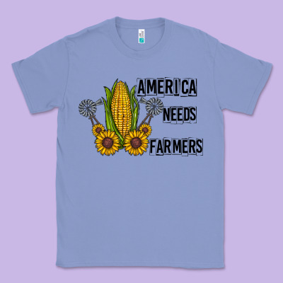 America Needs Farmers Classic Tee Designed By Cowhidedigitalart