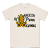 Natural america needs farmers Classic Tee - CowhideDigitalArt