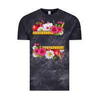Cloud Black floral teacher Vintage Tee - texasbilliewilder