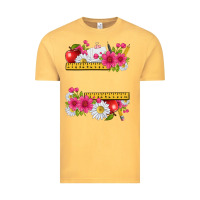 Vintage Mustard floral teacher Vintage Tee - texasbilliewilder