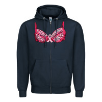 Navy Fight cancer breast cancer bra Zipper Hoodie - Artiststas