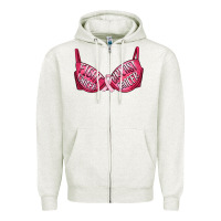 Fight Cancer Breast Cancer Bra Zipper Hoodie | Teevron