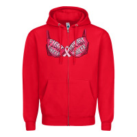 Red Fight cancer breast cancer bra Zipper Hoodie - Artiststas
