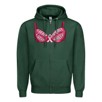 Sports Green Fight cancer breast cancer bra Zipper Hoodie - Artiststas