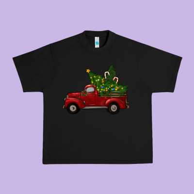 Christmas Trees With Truck Urban Heavy Tee Designed By Ranaportraitstore