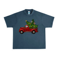 Midnight Navy christmas trees with truck Urban Heavy Tee - RanaPortraitStore