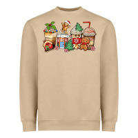 Mushroom christmas gingerbread coffee cups Heavyweight Sweatshirt - Zillion Design Studio