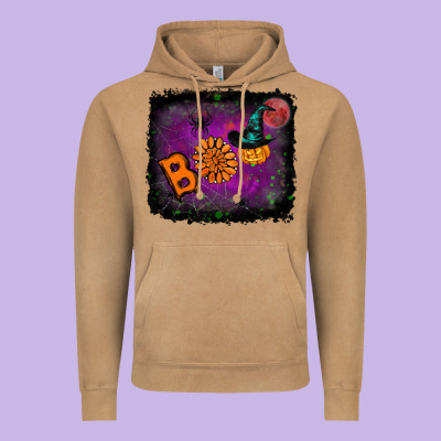 Boo Halloween Vintage Hoodie Designed By Ranaportraitstore