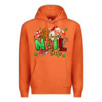 Carrot santas favorite nail tech Premium Hoodie - MaliasSmallBusiness