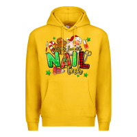Lemon santas favorite nail tech Premium Hoodie - MaliasSmallBusiness