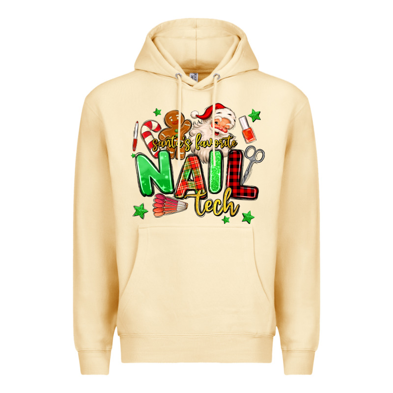 Santas Favorite Nail Tech Premium Hoodie by MaliasSmallBusiness | Teevron
