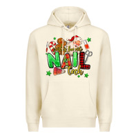 Sandshell santas favorite nail tech Premium Hoodie - MaliasSmallBusiness