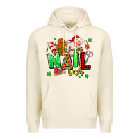 Tofu santas favorite nail tech Premium Hoodie - MaliasSmallBusiness
