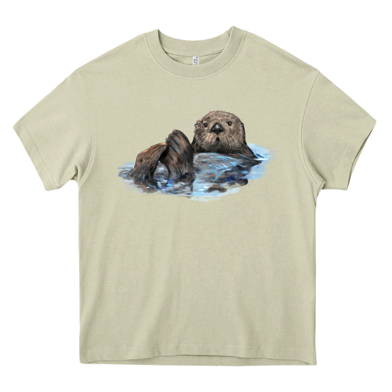 California Sea Otter Heavy Core Tee by LillyAllenDesigns | Teevron