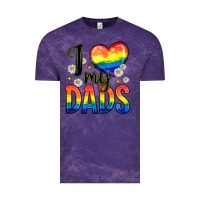 Cloud Purple i love my dads Vintage Tee - Zillion Design Studio