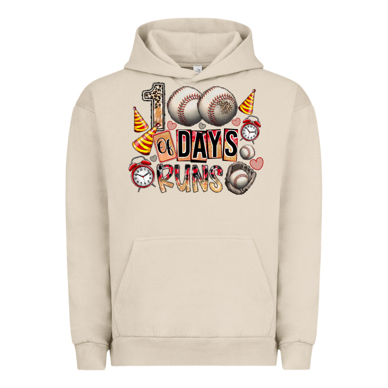 100 Of Days Runs Urban Hoodie by SublimationCraftShop | Teevron