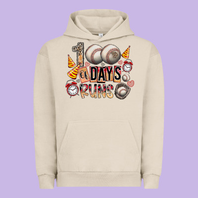 100 Of Days Runs Urban Hoodie Designed By Sublimationcraftshop