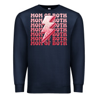 Navy mom of both girls Premium Sweatshirt - MaliasSmallBusiness