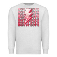 Oatmeal Heather mom of both girls Premium Sweatshirt - MaliasSmallBusiness