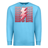 Ocean Blue mom of both girls Premium Sweatshirt - MaliasSmallBusiness