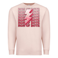 Pale Pink mom of both girls Premium Sweatshirt - MaliasSmallBusiness