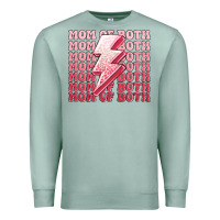 Seafoam mom of both girls Premium Sweatshirt - MaliasSmallBusiness