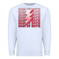 White mom of both girls Premium Sweatshirt - MaliasSmallBusiness