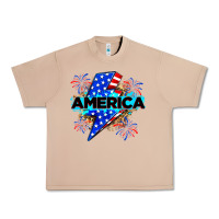 Burro America with lightning bolt Urban Heavy Tee - Zillion Design Studio