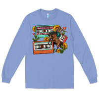 Colony Blue rodeo sunflower cactus cassette Long Sleeve Tee - FaDigitalArtStudio
