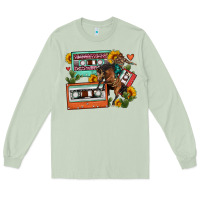 Matcha rodeo sunflower cactus cassette Long Sleeve Tee - FaDigitalArtStudio