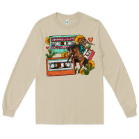 Mushroom rodeo sunflower cactus cassette Long Sleeve Tee - FaDigitalArtStudio