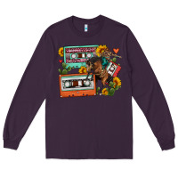 Plum rodeo sunflower cactus cassette Long Sleeve Tee - FaDigitalArtStudio