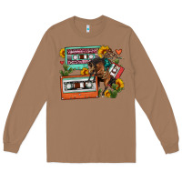 Toasted Coconut rodeo sunflower cactus cassette Long Sleeve Tee - FaDigitalArtStudio