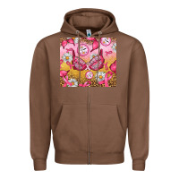 Chestnut Hour Breast Cancer Bra Zipper Hoodie - Artiststas