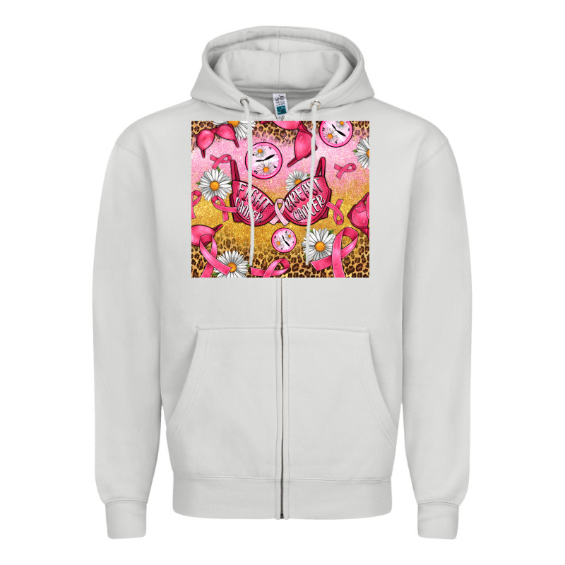 Hour Breast Cancer Bra Zipper Hoodie by Artiststas | Teevron