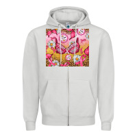 Dove Grey Hour Breast Cancer Bra Zipper Hoodie - Artiststas