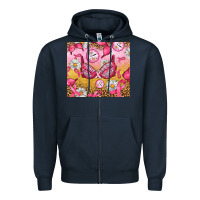 Navy Hour Breast Cancer Bra Zipper Hoodie - Artiststas