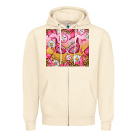 Sandshell Hour Breast Cancer Bra Zipper Hoodie - Artiststas