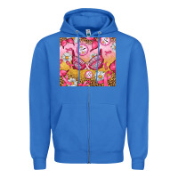 True Royal Hour Breast Cancer Bra Zipper Hoodie - Artiststas