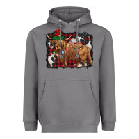 Storm christmas highland cow Heavyweight Hoodie - BarkalooDesign