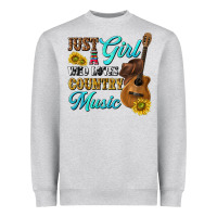 Just A Girl Who Loves Country Music Heavyweight Sweatshirt | Teevron
