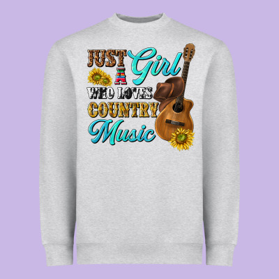 Heavyweight Sweatshirt just a girl who loves country music