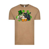 Vintage Coffee st. patrick's day charolais and black angus cows Vintage Tee - RanaPortraitStore
