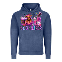 Vintage Denim Halloween boo Heifer coffee cups Vintage Hoodie - RanaPortraitStore